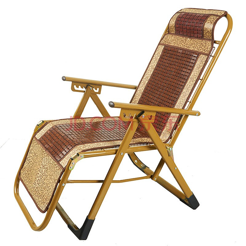 珉居 夏季躺椅折叠椅麻将凉席午睡午休闲椅懒人办公室户外便携沙滩竹