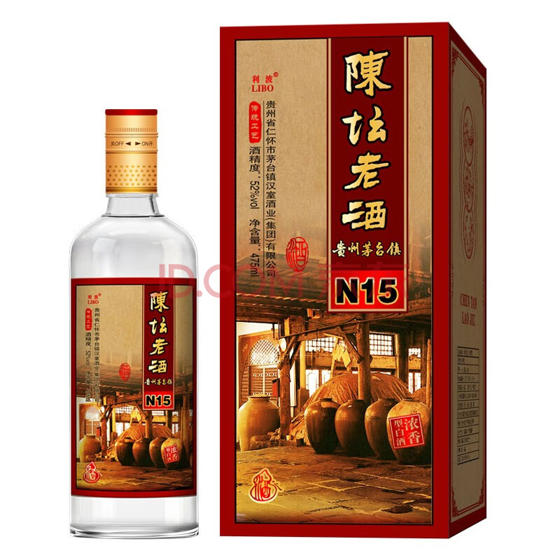 52度 茅台镇 陈坛老酒n15 白酒 500ml*6