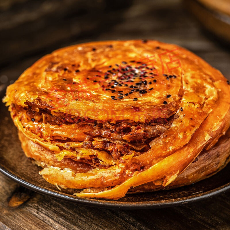 锅魁10个地方特色小吃成都糕点零食 四川特产锅盔 麻辣4个装 五香6个