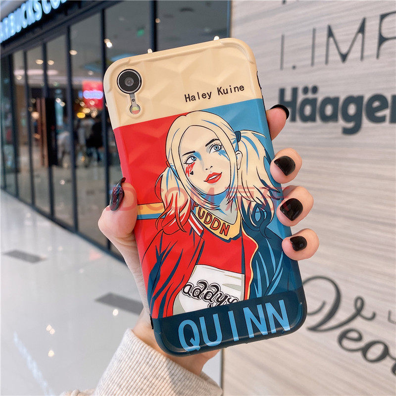 情侣苹果12promax手机壳iphone11软壳x保护xr男xs 小丑女quinniphone