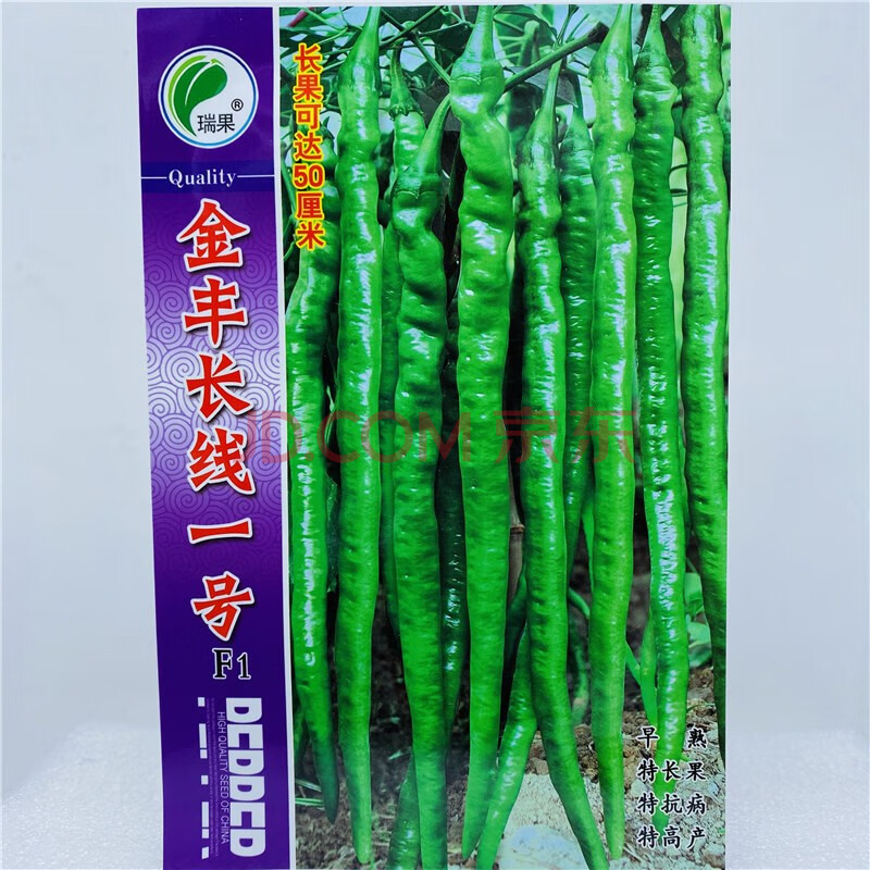 改良航椒4号线椒种子 首椒224 螺丝线椒辣椒长椒高产四季播农家田园易