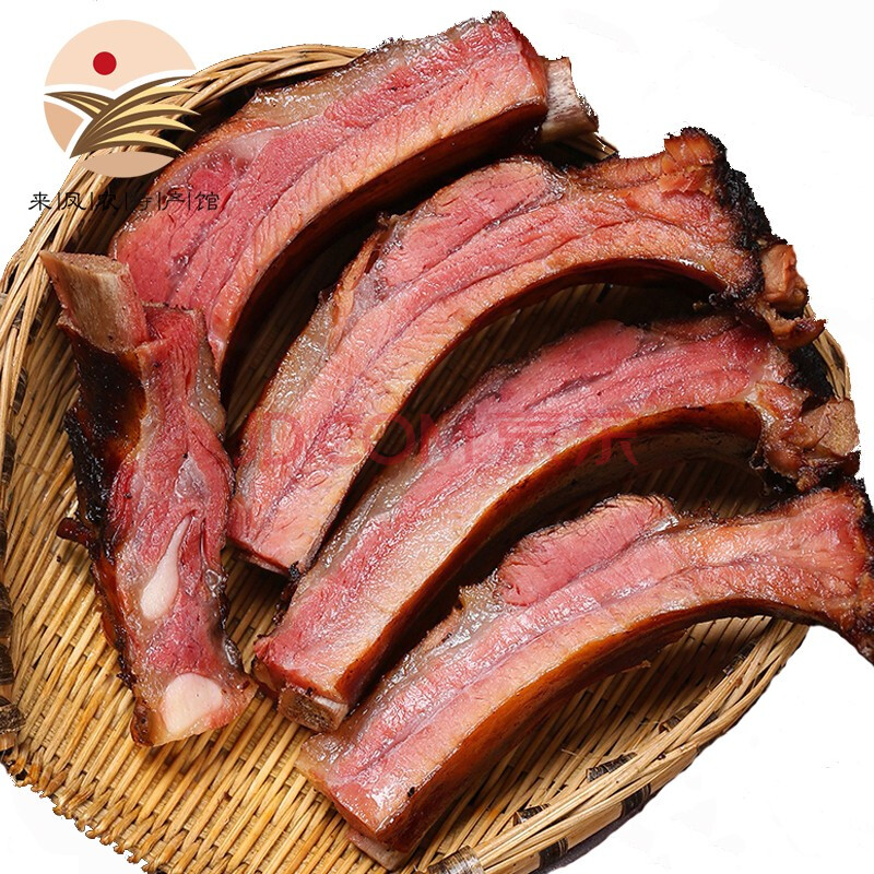 先疯农人 腊排骨 腊子排柴火烟熏腊肉四川湖南恩施腊直排 烟熏腊排骨