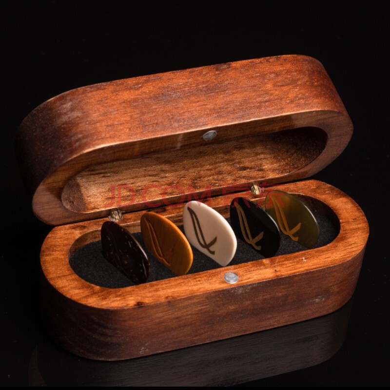 意大利 nativo picks手工拨片木盒木头质骨质吉他手收藏毕业季礼物