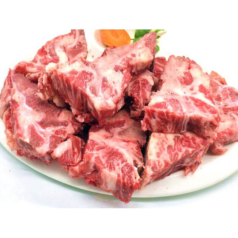 牛脊骨牛蝎子新鲜带肉牛骨头龙骨整根牛肉骨头熬汤 富铭士 3斤