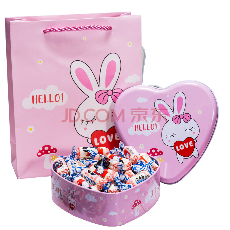大白兔奶糖500g--美好时光粉色礼盒