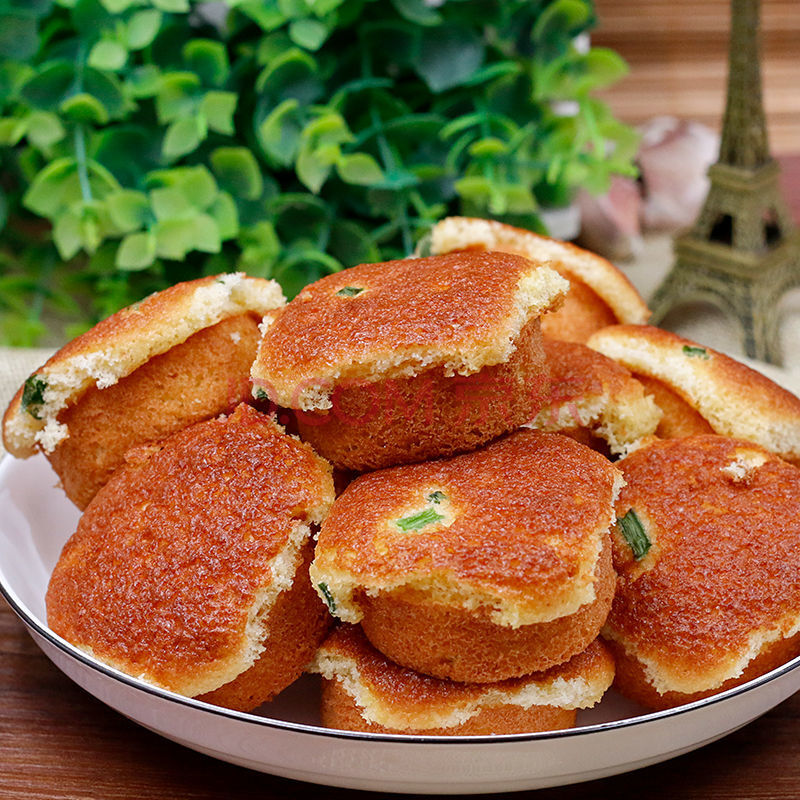 遵义鸡蛋糕 传统糕点 遵义小蛋糕 贵州特产小吃新鲜甜味鸡蛋糕 葱香味