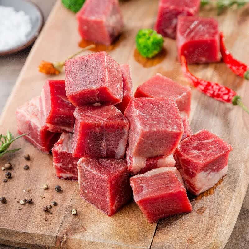 牛腩块商用 新鲜冷冻牛肉块牛肉生鲜食材菜肴制品 富铭士 2斤