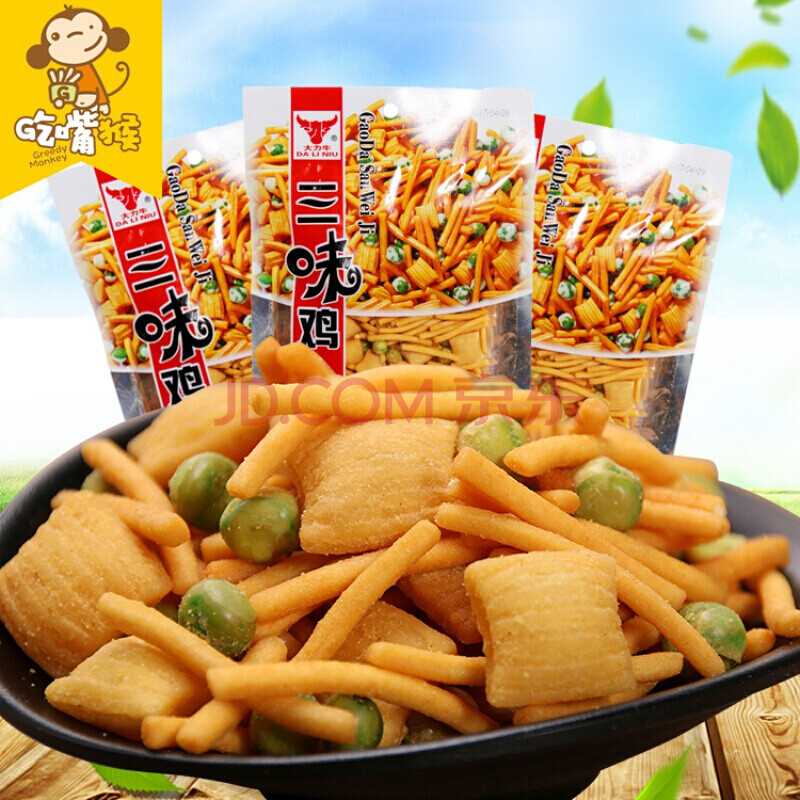 三味鸡零食80g小时候的味道pk脆点心面80后90后怀旧零食品aa 15大包