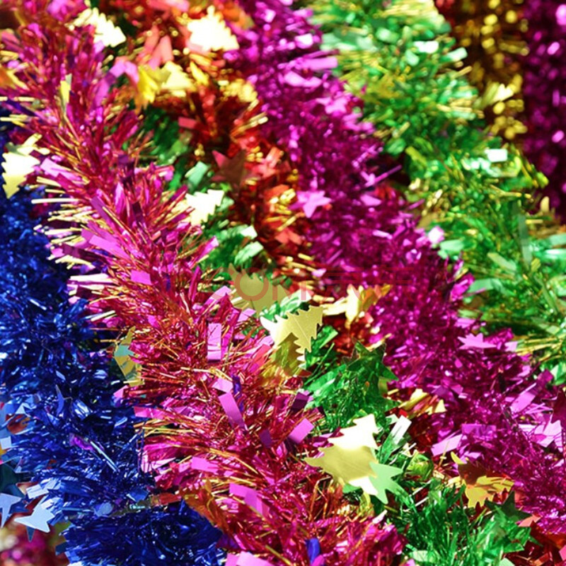 【欧妮姿彩条装饰 混色五条装】欧妮姿 圣诞装饰圣诞节装饰品开业布置