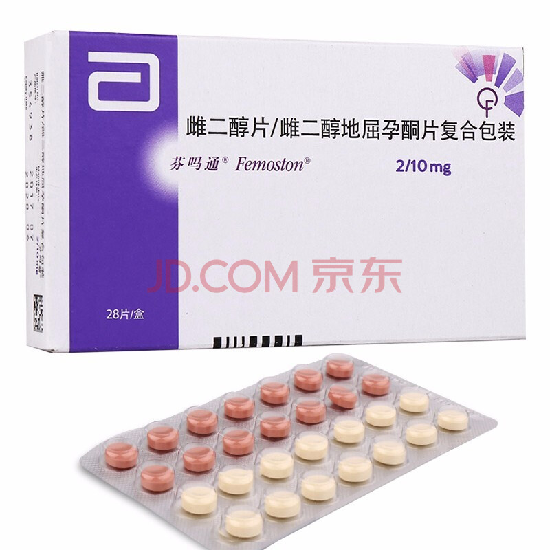芬吗通 雌二醇片/雌二醇地屈孕酮片复合包装 2mg:10mg*28片(绝经引起