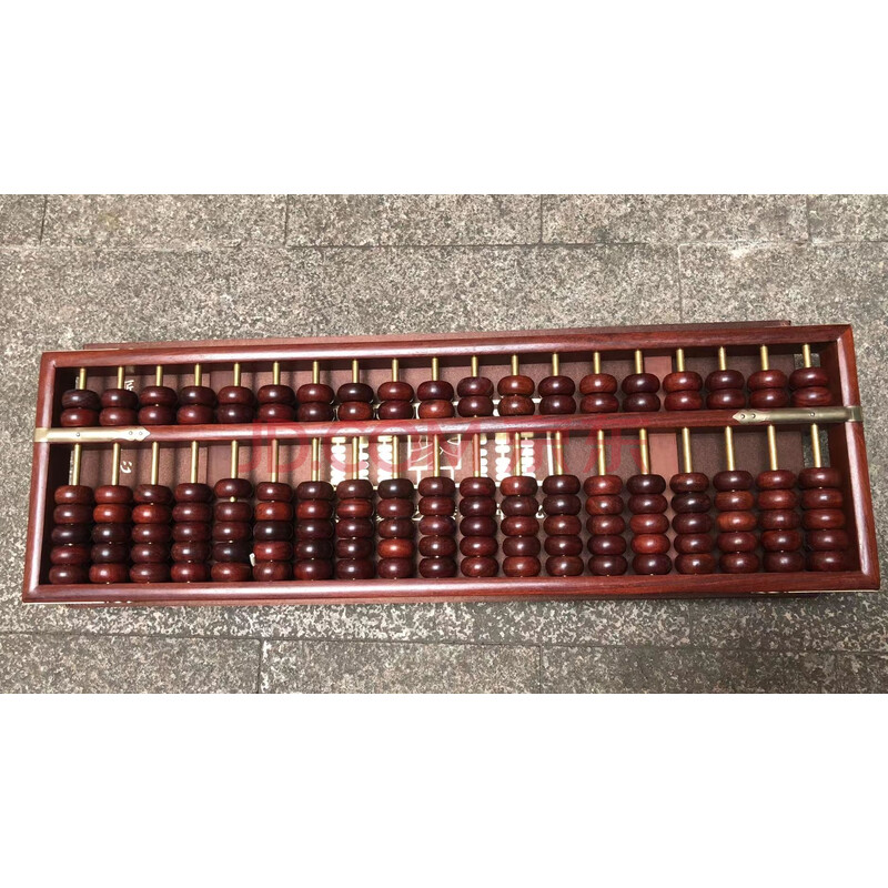 【品名】血檀封铜19档算盘【尺寸】54*17*3(cm)