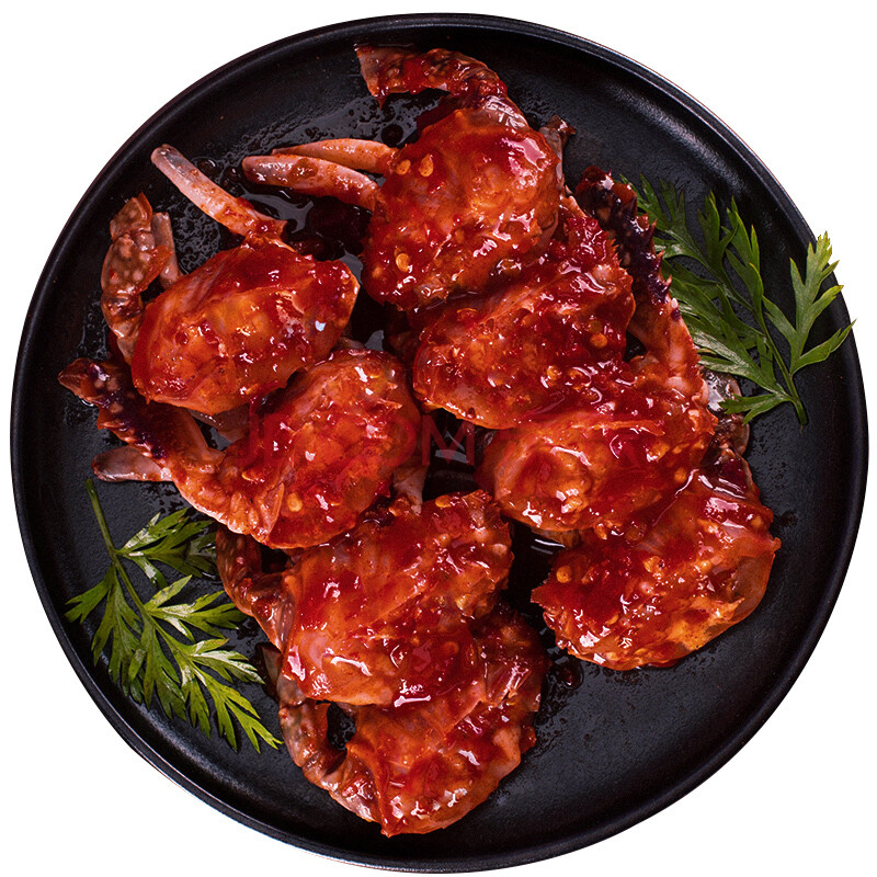 酱蟹韩国辣酱蟹韩式酱蟹醉蟹梭子蟹呛蟹酱螃蟹香辣蟹螃蟹即食海鲜