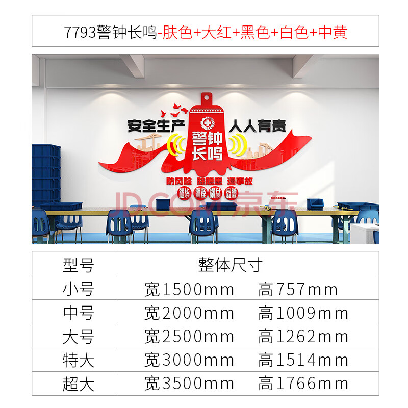 安全墙贴标语 工厂车间生产标语墙贴纸施工地警示宣传文化墙厂区房