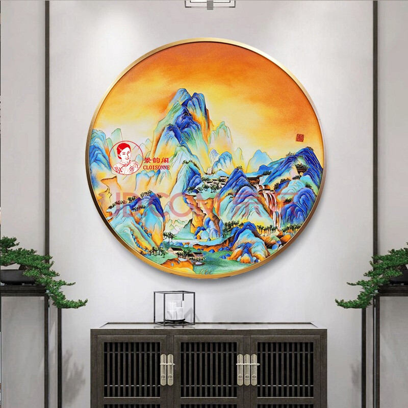 家装软饰 装饰字画 景韵阁掐丝珐琅 景韵阁 掐丝珐琅diy材料包《圆形