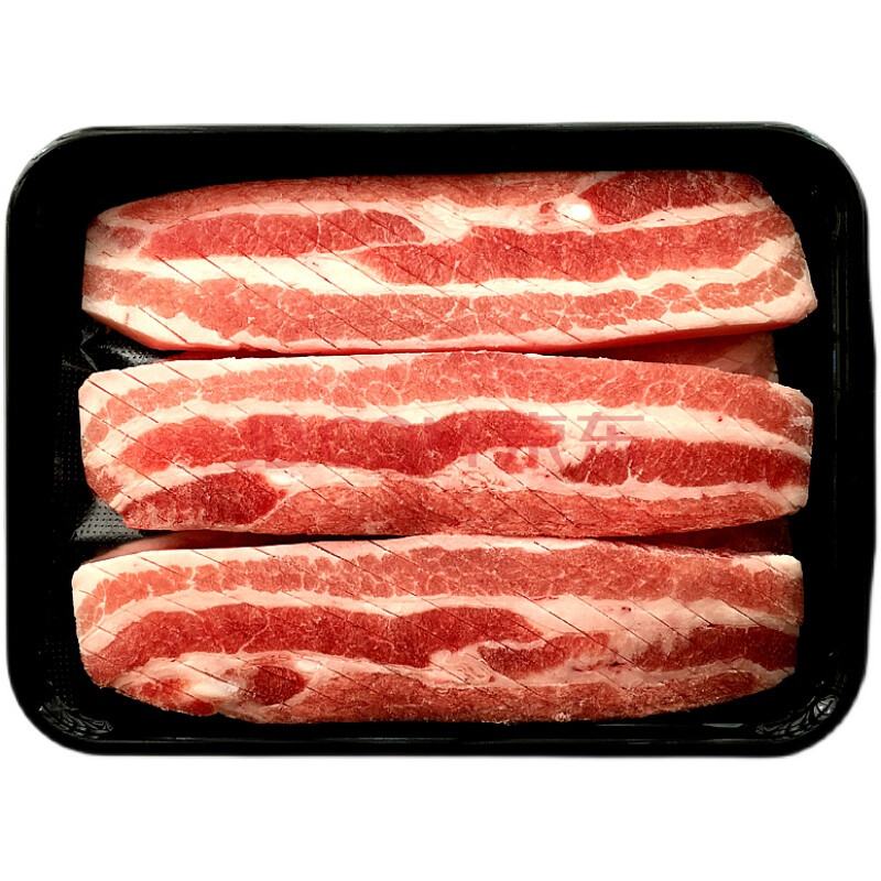 猪牛羊肉 猪肉 皇金蜜 嫩切黑猪韩式五花肉厚切家庭韩国烧烤烤肉片