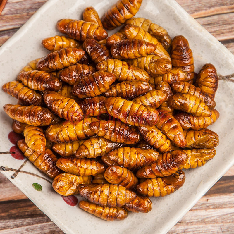 蝉蛹即食香酥油炸新鲜蚕蛹五香山东特产袋装小吃零食黄金蛹下酒菜 10