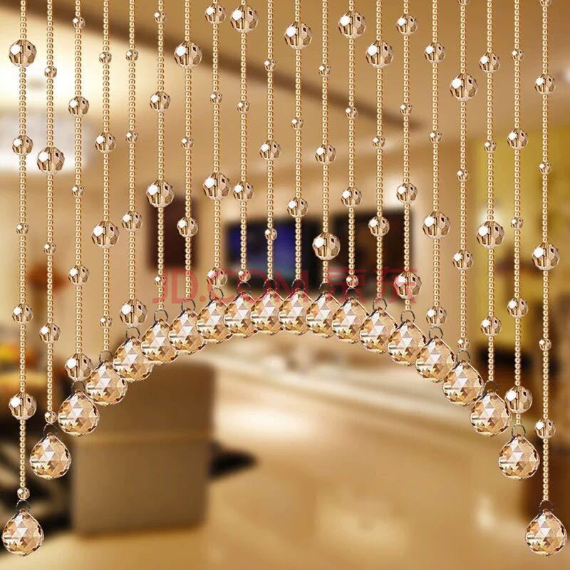 【精选】水晶帘子门帘珠帘卫生间门帘装饰挂帘隔断玄关屏风客厅卧室