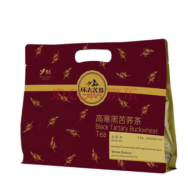 全胚态高寒胚芽特级苦荞43小袋独立包装 四川大凉山苦荞养生茶 258g