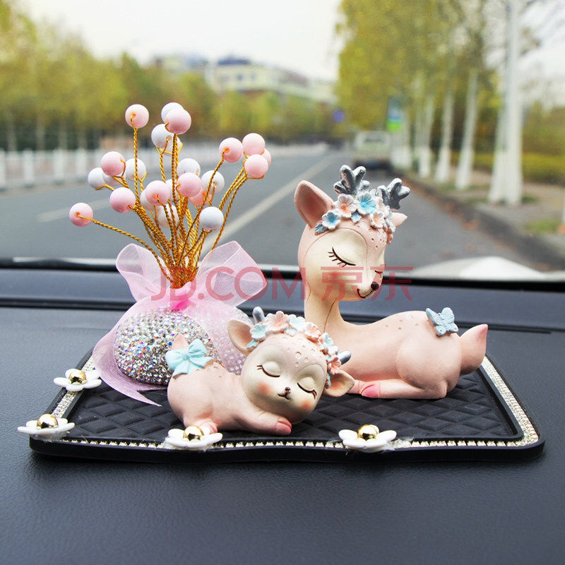 车子装饰品摆件汽车前台中控台摆件漂亮女生装饰女士专属一路平安汽车