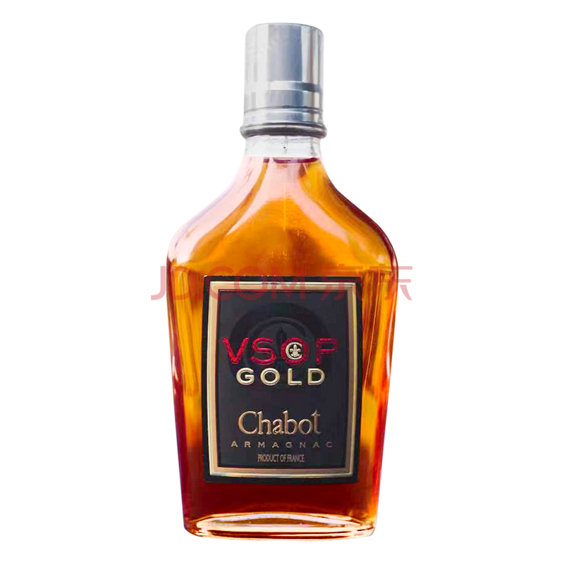 法国进口戛堡金装chabot vsop雅邑白兰地白兰地便携装 200ml*1瓶 洋酒