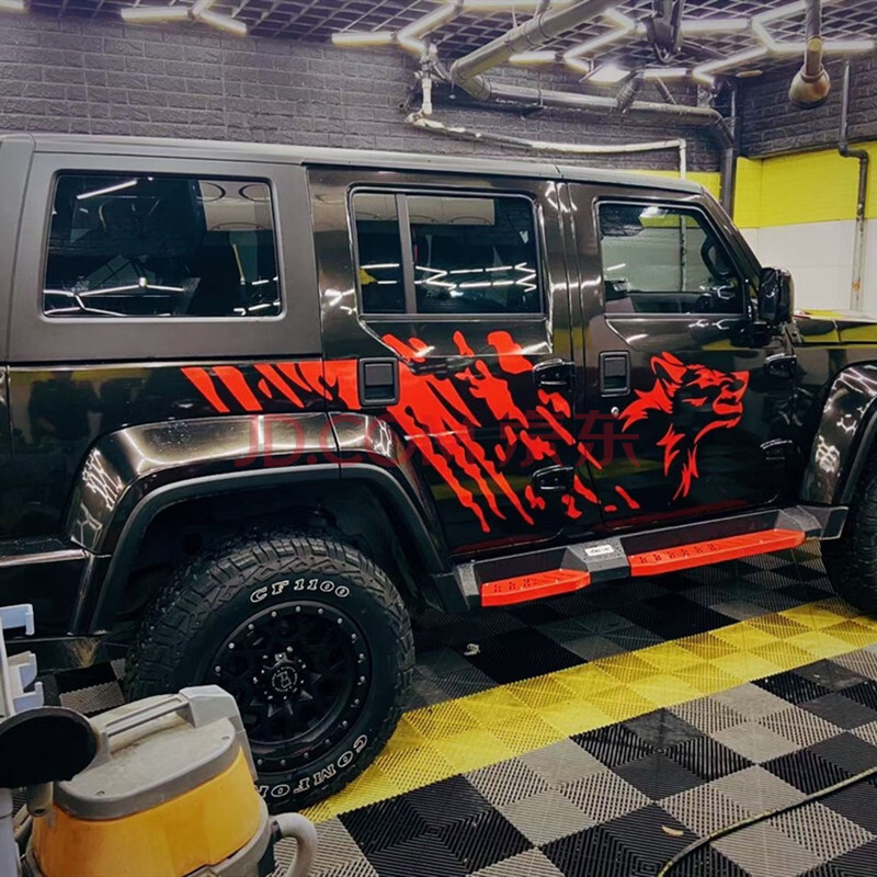 汽车装饰 车贴 cmaos 北京bj40车身拉花车贴适用jeep牧马人装饰吉普