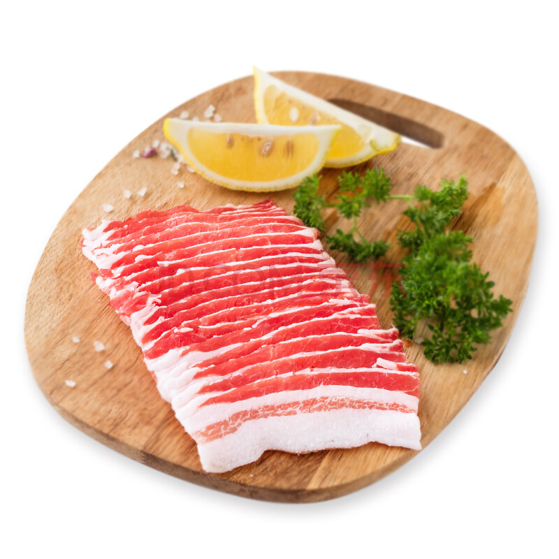 黑猪五花肉片新鲜黑猪肉烤肉片 4斤