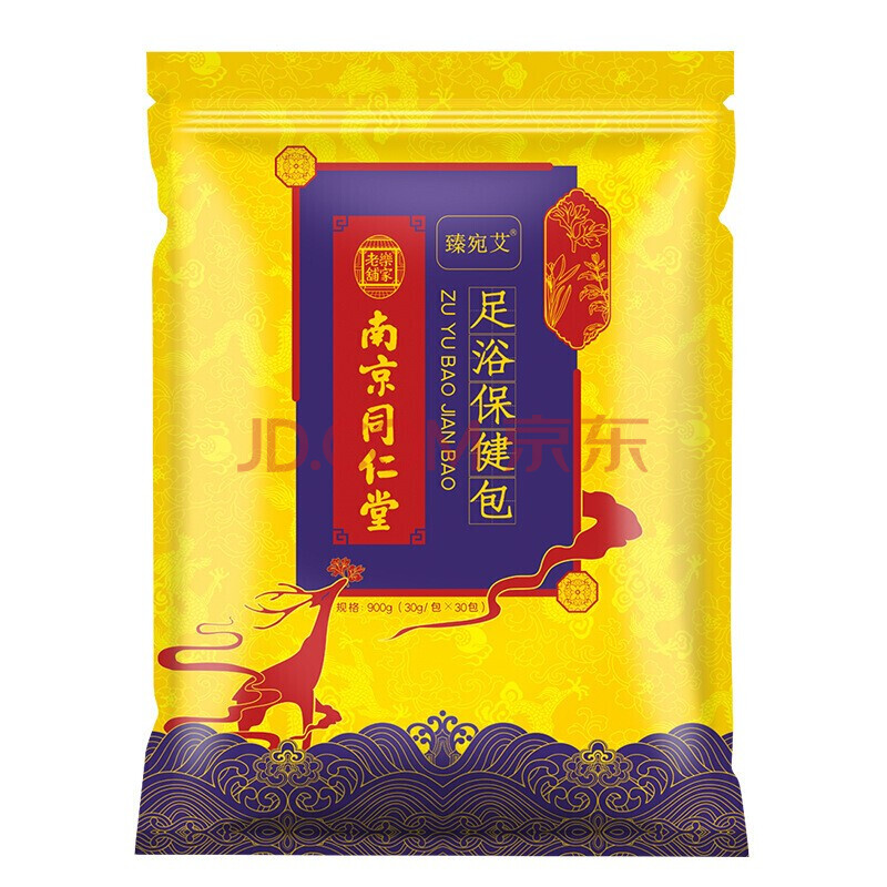 南京同仁堂十二味足浴包泡脚 一袋 共30包