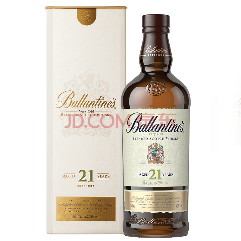 百龄坛（Ballantine's）21年苏格兰调和型威士忌700ml