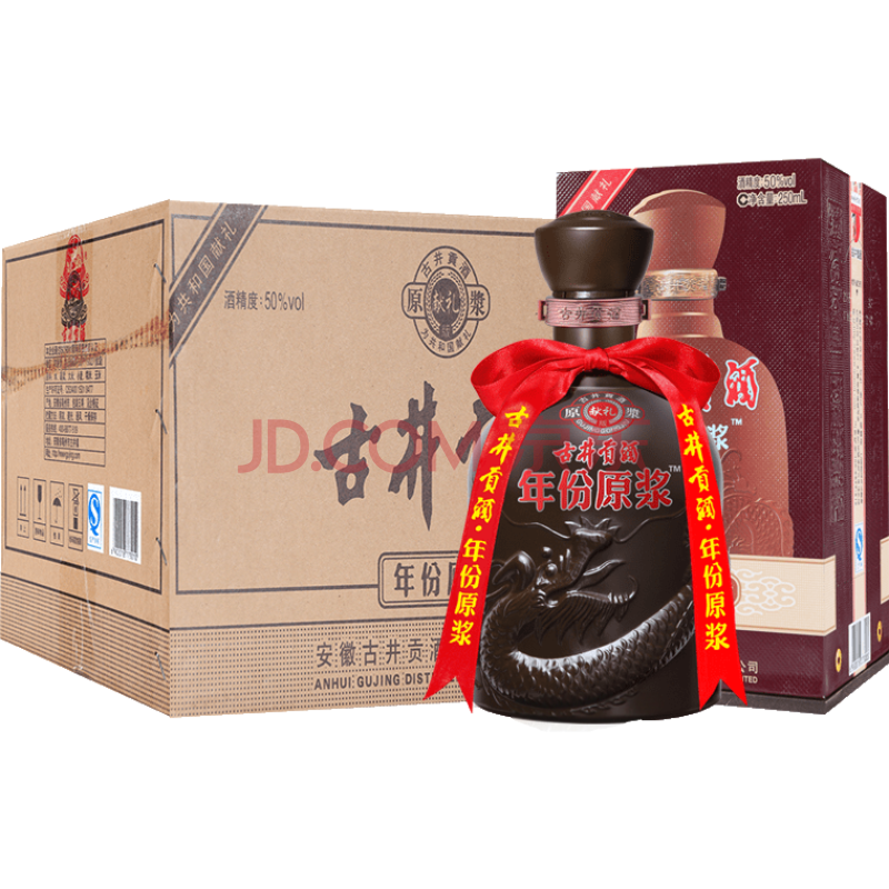 古井貢酒 小獻禮版 50度 濃香型 白酒 250ml*6 整箱【圖片 價格 品牌