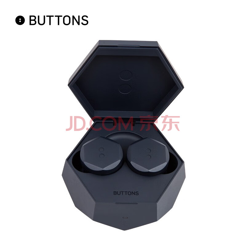 buttons air x黑眼豆豆真无线蓝牙耳机tws主动降噪苹果安卓通用 深空