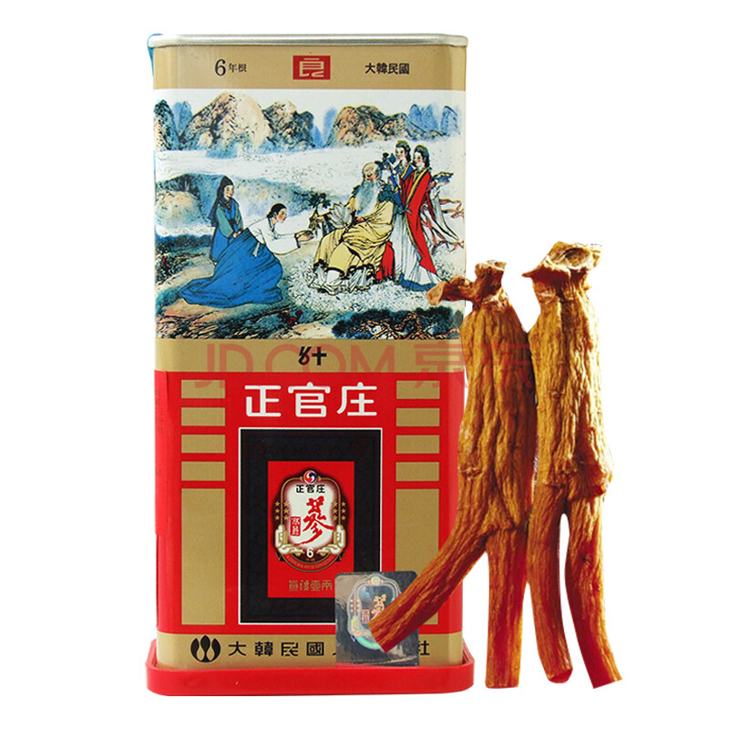 正官庄人参韩国六年根高丽参红参 良字 50支37 5g