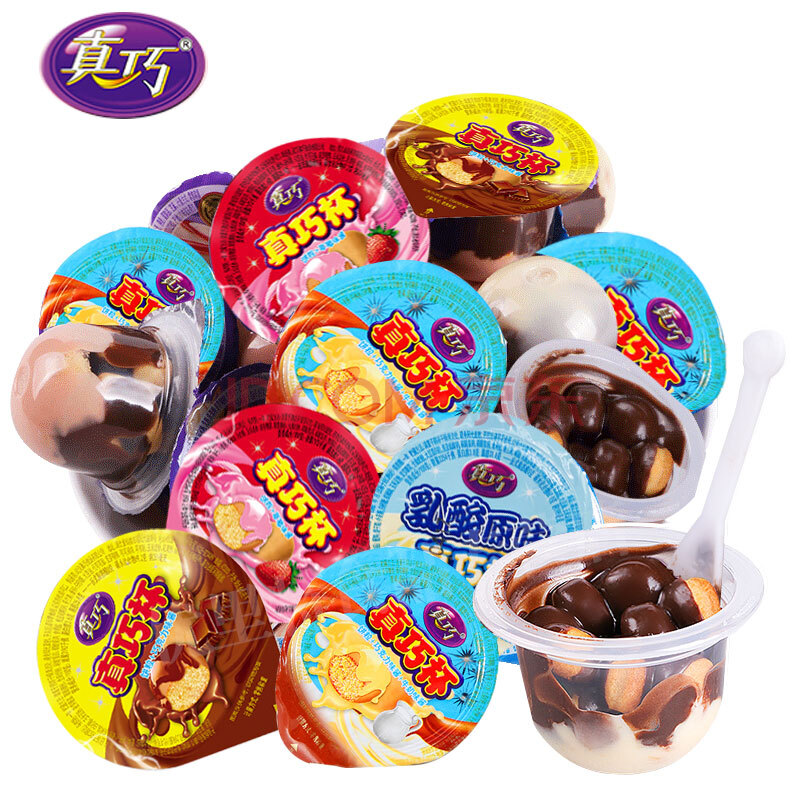 杯大桶装散装3斤爆浆杯儿童休闲小零食童年怀旧 纯巧克力味真巧杯500g