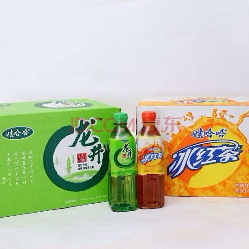 【娃哈哈官方授权店】娃哈哈红茶绿茶茶饮料 500ml*15瓶整箱装 混合