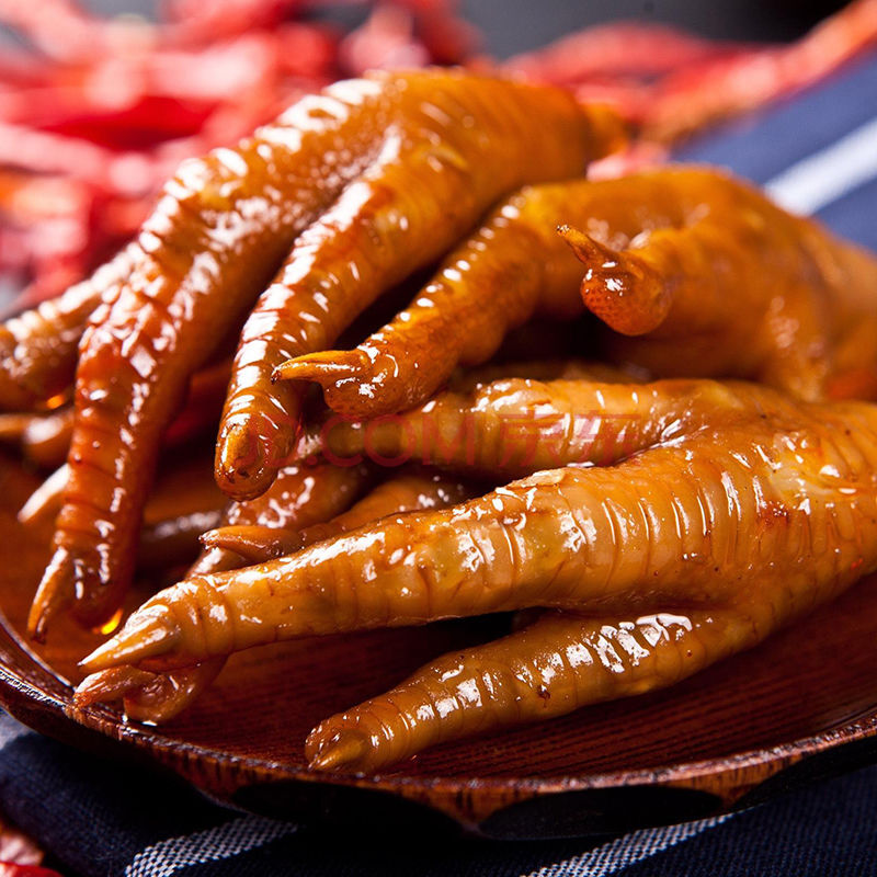 红全周洪濑特产香辣鸡爪300g办公休闲零食卤味小吃泡椒凤爪 五香味