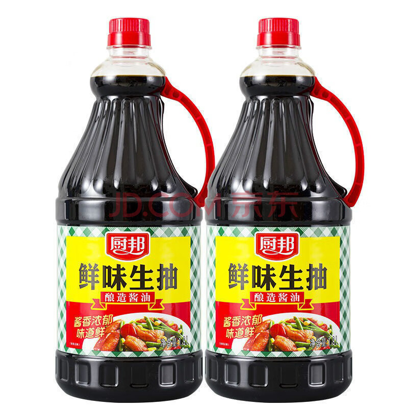 9l*2 廚邦醬油 鮮味生-抽上色老-抽料酒蠔油雞粉炒菜涼拌廚房調料 1.