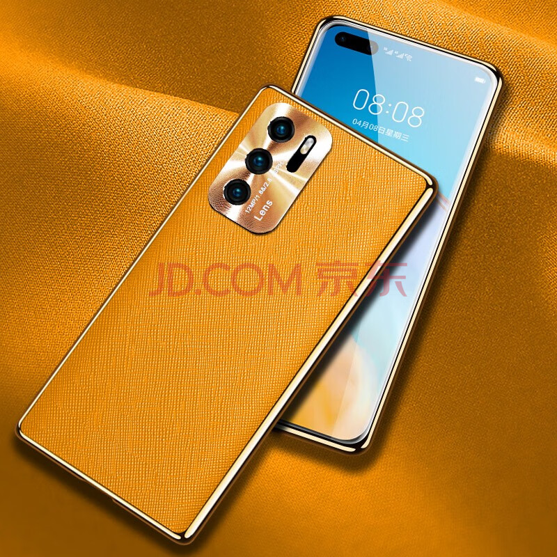 壳栈华为p40手机壳真皮p40pro保护套高档皮质全包防摔p40pro 商务时尚