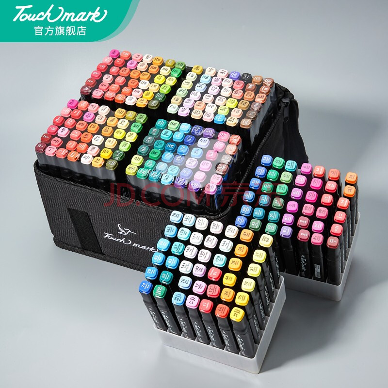 touch(触记)mark马克笔全套168色豪华单肩包套装手绘动漫专业马克笔十