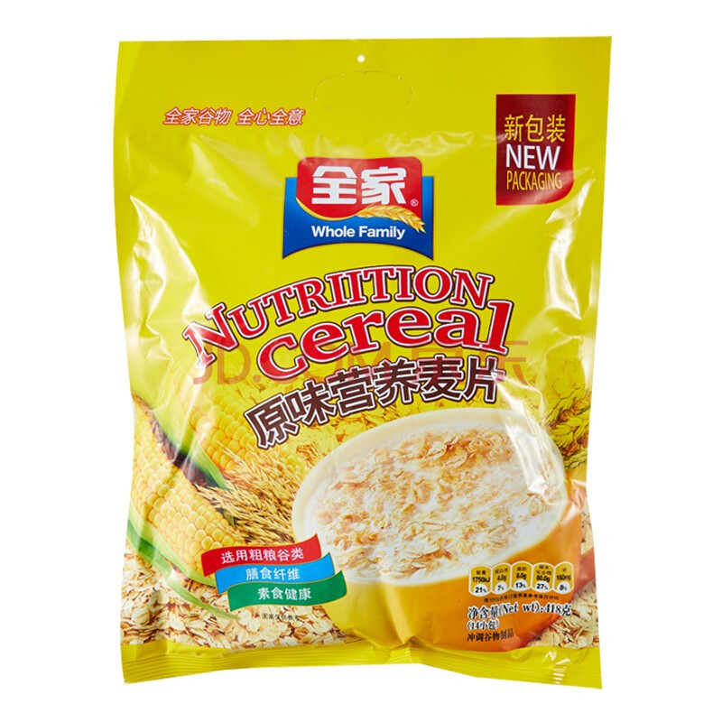 全家原味营养麦片促销装418克2