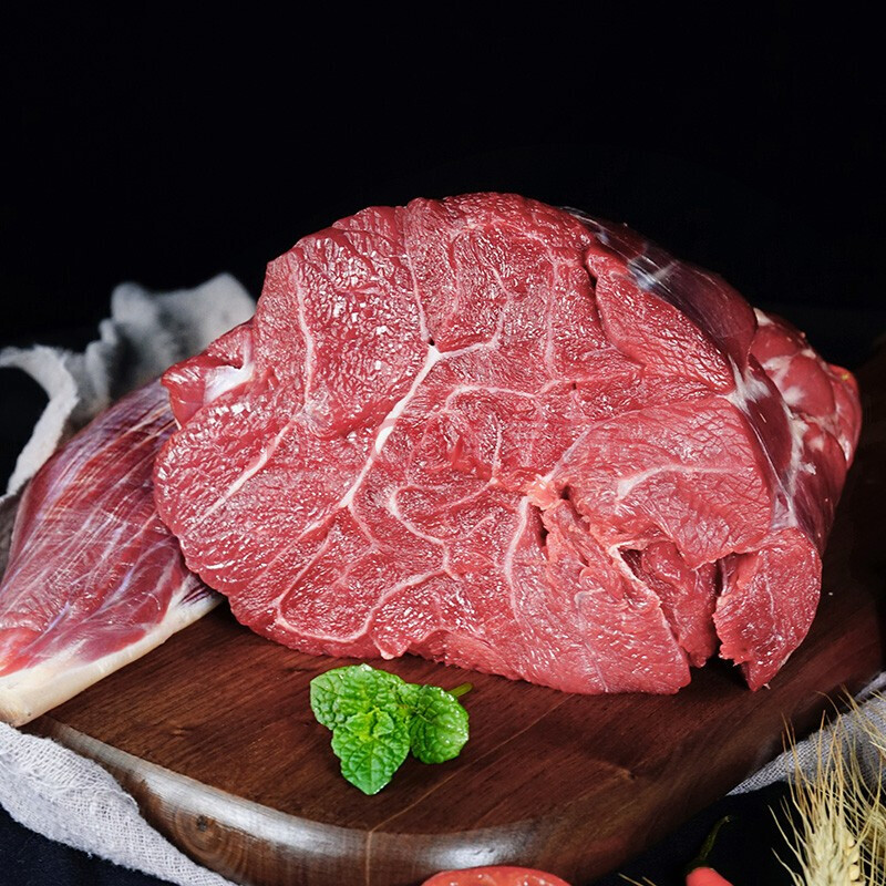 新鮮散養調理牛腱子肉 牛腿肉5斤生鮮現殺黃冷凍生牛肉 調理牛腱子5斤