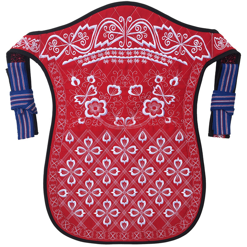 云南贵州四川传统老式背带前抱后背式背宝宝小孩婴儿绣花简易背扇