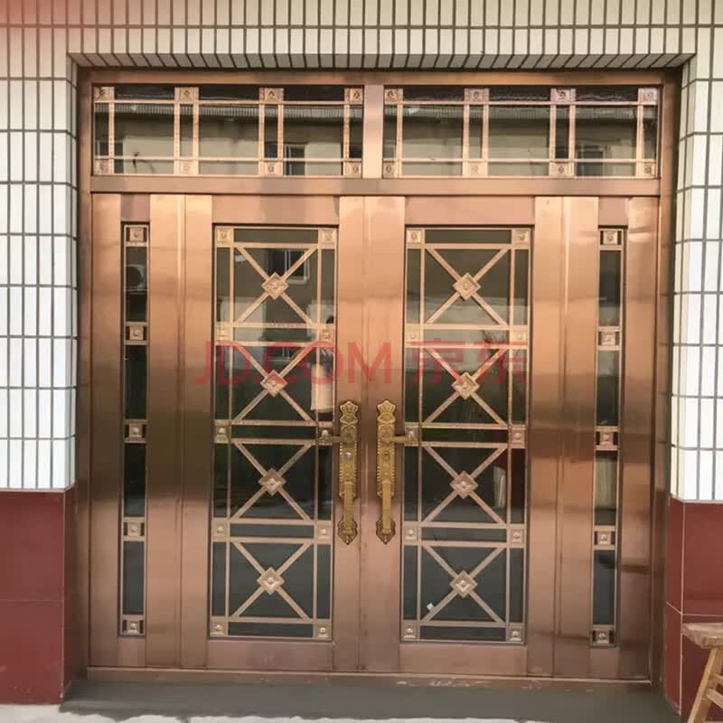 304不锈钢门别墅大门双开门家用乡村入户门农村防盗门单门进户门 sus