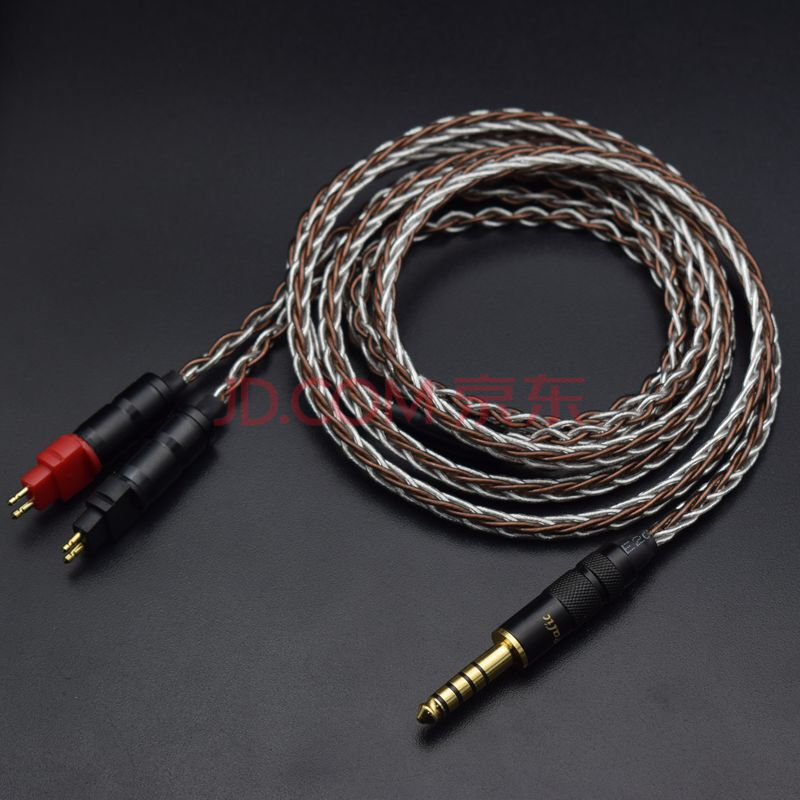 适用于森海塞尔hd650 hd660s hd660 hd580耳机升级线 4.4平衡线 4.