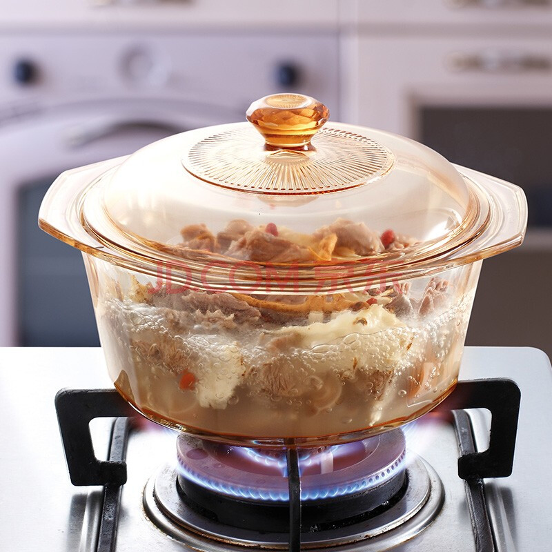 康宁锅(visions)2.2l晶钻汤锅 透明玻璃锅火锅炖锅煮锅 vs22di