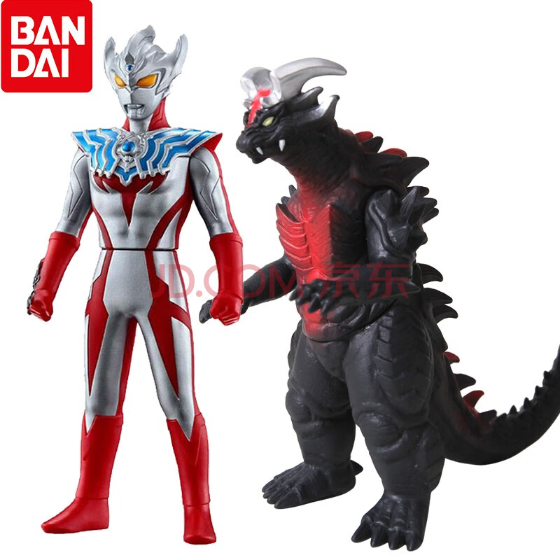 万代bandai 软胶奥特曼 超对决对装泰迦风马泰塔斯 泽塔 超人怪兽英雄