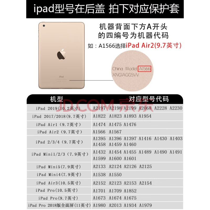 7英英吋平板电脑a1474a1475a1476 按型号拍(其他色) ipad air1(9点7英