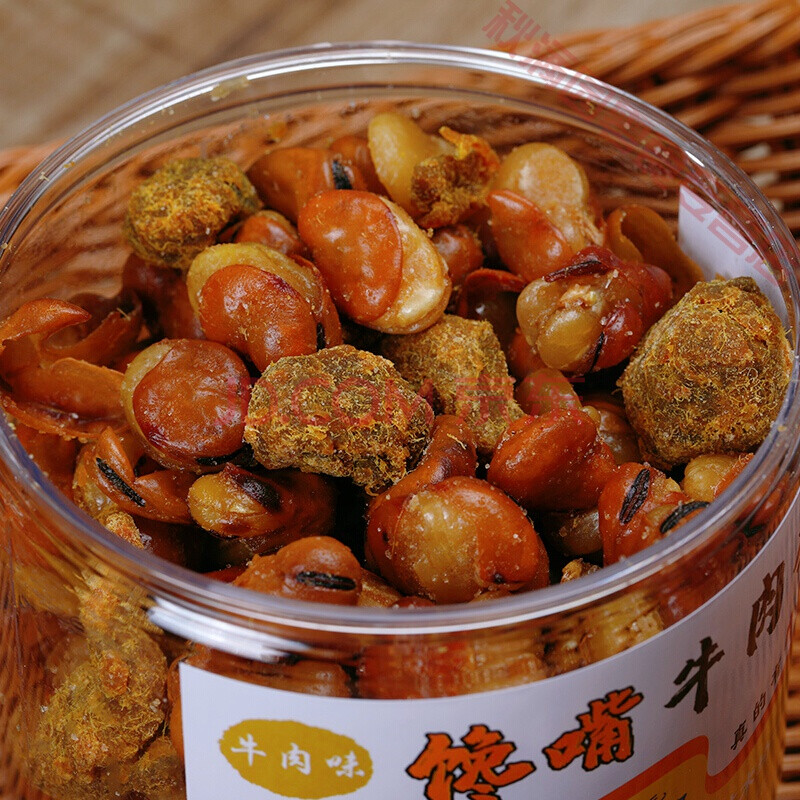 馋嘴牛肉蚕豆香脆蚕豆酱汁牛肉味馋豆大块牛肉粒 【牛肉蚕豆2罐】