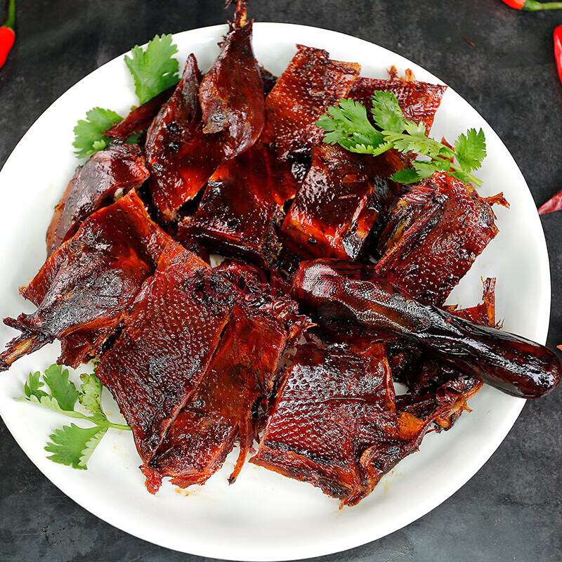湖南特产酱板鸭正宗常德爆辣手撕鸭长沙香辣风干板鸭熟食鸭肉零食 爆
