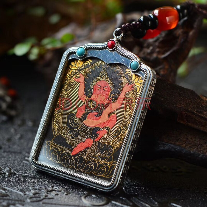 佛牌藏银守护神鼠牛虎本命佛 龙蛇普贤文殊菩萨 红财神