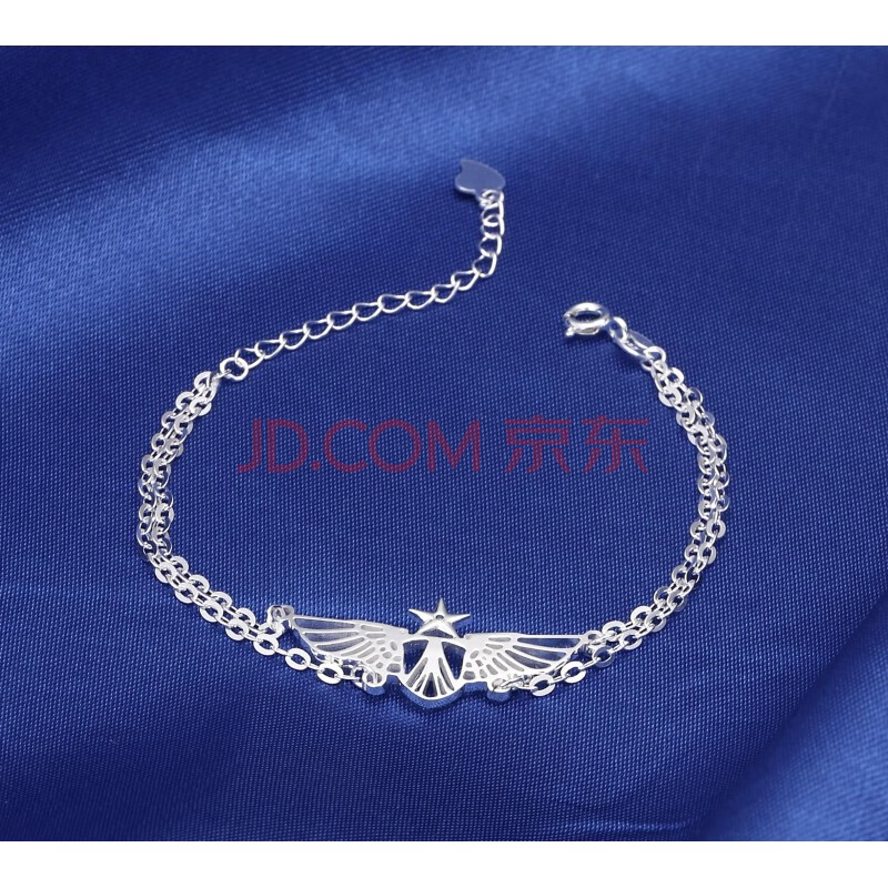 军恋饰品 空银925 胸标手链兵哥哥送军嫂情人节礼物 手链