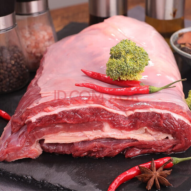 原切牛肉新鲜冷冻牛腩块健身生鲜 3斤 家庭装